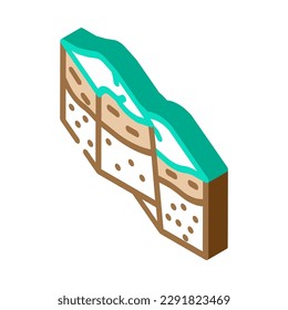 compression reverse earthquake isometric icon vector. compression reverse earthquake sign. isolated symbol illustration