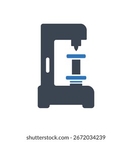 Compression Tester Icon Isolated On White Background 

