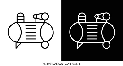 Compressor icon symbol concept for graphic design, Website, UI. EPS