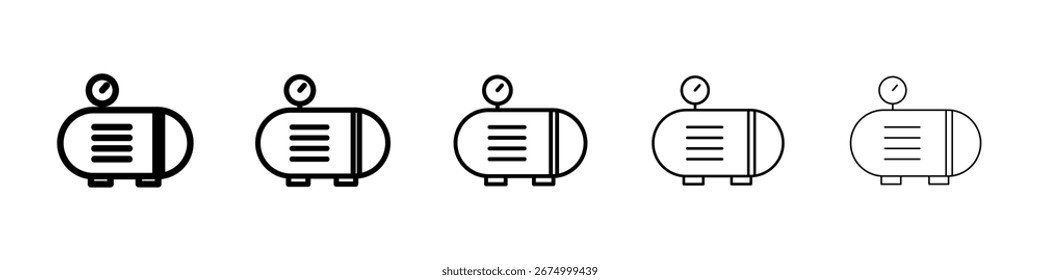 Colección de Vector de icono de compresor. EPS 10