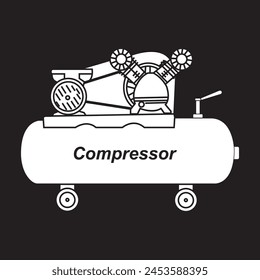 Compressor icon vector illustration symbol design