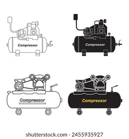 Compressor icon vector illustration symbol design