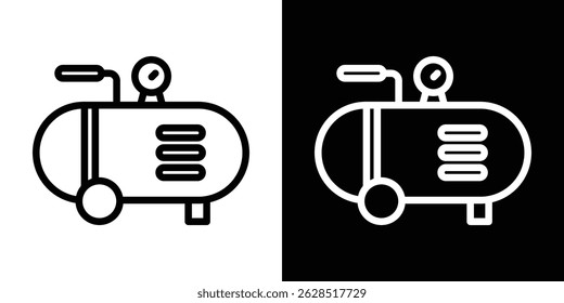 Vetor de ícone de compressor para web, computador e aplicativos móveis