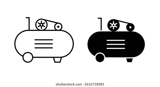 Compressor icons set for website design