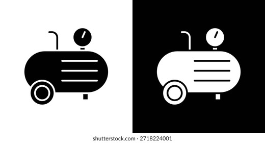 Ícones do compressor. Pixels de símbolo de ilustração de modelo de vetor perfeitos