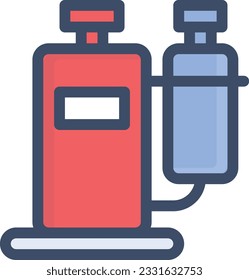 compressor Vector illustration on a transparent background. Premium quality symbols. Stroke vector icon for concept and graphic design.