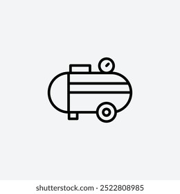 Compressorline vector icon. EPS 10