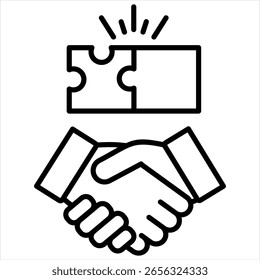 Ilustração do vetor do ícone de estrutura de tópicos de compromisso