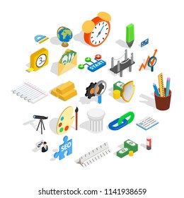 Compute icons set. Isometric set of 25 compute vector icons for web isolated on white background
