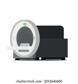 Vector plano de concepto de tomografía computarizada