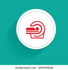 computed tomography (CT) scan ico vector design