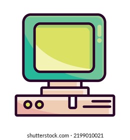 computer 90s modern style icon