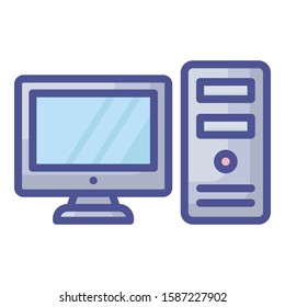 
Computer accessory Isolated Vector Icon fully editable 
