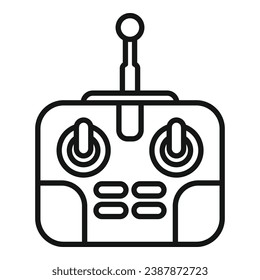 Computer aerial volume icon outline vector. Drone tech spy. Vehicle secure remote