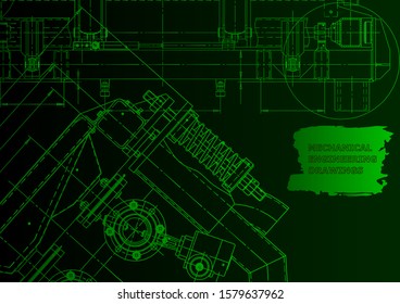 Computer aided design systems. Backgrounds of engineering subjects. Technical illustration