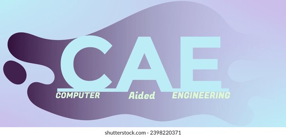  computer aided engineering vector banner 