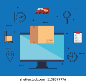 computer with app delivery service