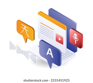 Computer application for language and voice translation