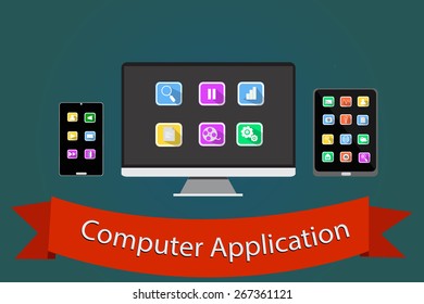 Computer application vector.