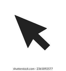 computer arrow cursor flat icon vector