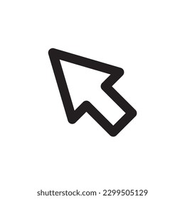 Computer arrow icon. Cursor flat sign design. Cursor vector icon. Click icon. Pointer symbol pictogram. UX UI icon