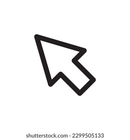 Computer arrow icon. Cursor flat sign design. Cursor vector icon. Click icon. Pointer symbol pictogram. UX UI icon