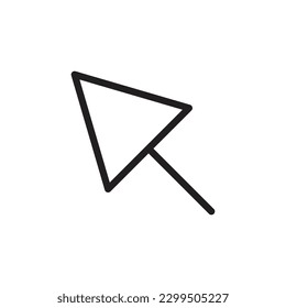 Computer arrow icon. Cursor flat sign design. Cursor vector icon. Click icon. Pointer symbol pictogram. UX UI icon