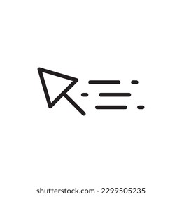 Computer arrow icon. Cursor flat sign design. Cursor vector icon. Click icon. Pointer symbol pictogram. UX UI icon