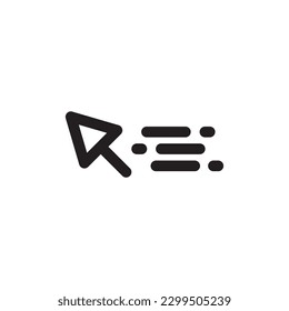 Computer arrow icon. Cursor flat sign design. Cursor vector icon. Click icon. Pointer symbol pictogram. UX UI icon