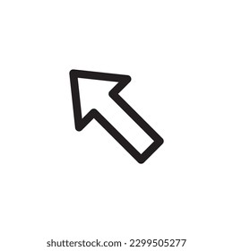 Computer arrow icon. Cursor flat sign design. Cursor vector icon. Click icon. Pointer symbol pictogram. UX UI icon