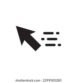 Computer arrow icon. Cursor flat sign design. Cursor vector icon. Click icon. Pointer symbol pictogram. UX UI icon