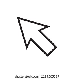 Computer arrow icon. Cursor flat sign design. Cursor vector icon. Click icon. Pointer symbol pictogram. UX UI icon