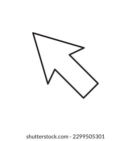 Computer arrow icon. Cursor flat sign design. Cursor vector icon. Click icon. Pointer symbol pictogram. UX UI icon
