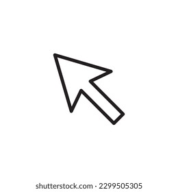 Computer arrow icon. Cursor flat sign design. Cursor vector icon. Click icon. Pointer symbol pictogram. UX UI icon