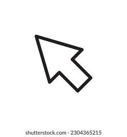 Computer arrow icon. Cursor flat sign design. Cursor vector icon. Click icon. Pointer symbol pictogram. UX UI icon