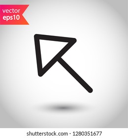 Computer arrow icon. Cursor vector sign. Cursor icon. EPS 10 flat symbol