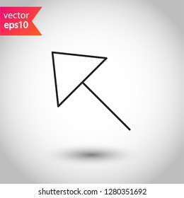 Computer arrow icon. Cursor vector sign. Cursor icon. EPS 10 flat symbol