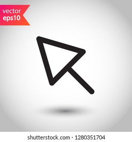 Computer arrow icon. Cursor vector sign. Cursor icon. EPS 10 flat symbol