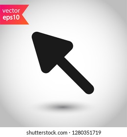 Computer arrow icon. Cursor vector sign. Cursor icon. EPS 10 flat symbol