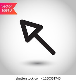 Computer arrow icon. Cursor vector sign. Cursor icon. EPS 10 flat symbol