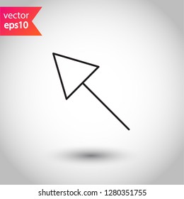 Computer arrow icon. Cursor vector sign. Cursor icon. EPS 10 flat symbol