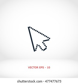 computer arrow icon, flat design best vector icon