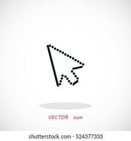 computer arrow icon, flat design best vector icon