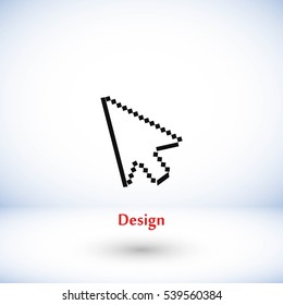 computer arrow icon, flat design best vector icon
