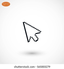 computer arrow icon, flat design best vector icon