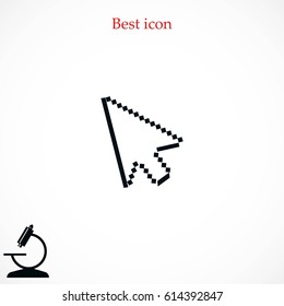 computer arrow icon, flat design best vector icon