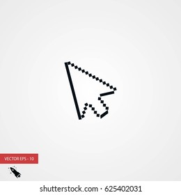 computer arrow icon, flat design best vector icon