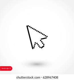 computer arrow icon, flat design best vector icon
