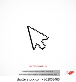 computer arrow icon, flat design best vector icon