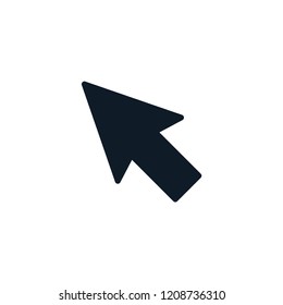 Computer arrow icon vector logo template